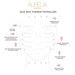 Aurelia Geneve Kelebek Gua Sha Taşı - Siyah Bien - 5