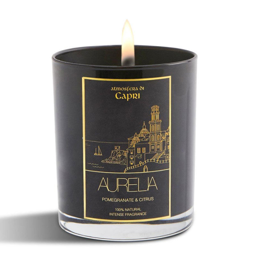 Aurelia Geneve Nar ve Limon Kokulu Mum 180 gr- Siyah - Aurelia Geneve