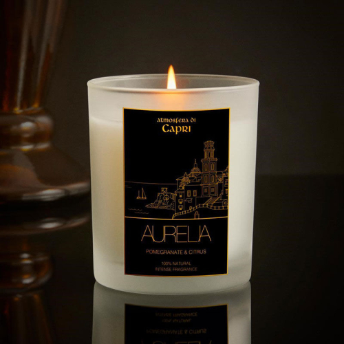Aurelia Geneve Nar ve Limon Kokulu Mum 180 gr- Transparan - 3