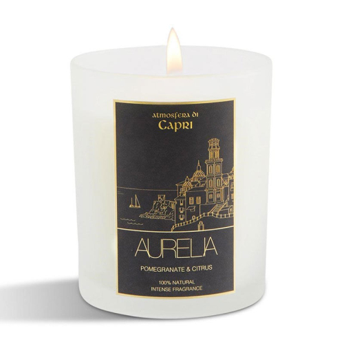 Aurelia Geneve Nar ve Limon Kokulu Mum 180 gr- Transparan - Aurelia Geneve