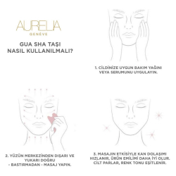 Aurelia Geneve Tarak Şekilli Gua Sha Masaj Taşı - Yeşim - 3
