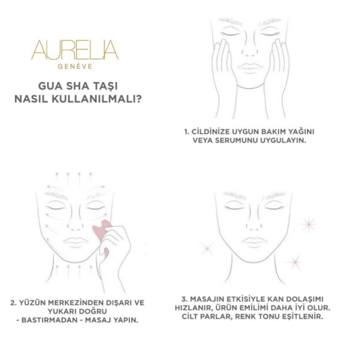 Aurelia Geneve Tarak Şekilli Gua Sha Masaj Taşı - Yeşim - 3