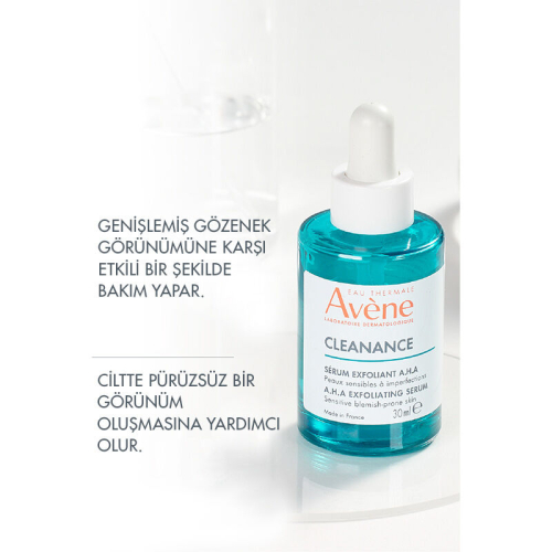 Avene Cleanance Peeling Etkili Laktik Asit ve Süksinik Asit İçeren AHA Serum 30 ml - 6