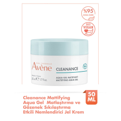 Avene Cleanance Aqua Gel Matlaştırıcı ve Gözenek Sıkılaştırıcı Nemlendirici Jel Krem 50 ml - 2