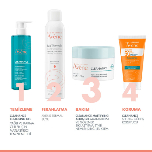Avene Cleanance Aqua Gel Matlaştırıcı ve Gözenek Sıkılaştırıcı Nemlendirici Jel Krem 50 ml - 7