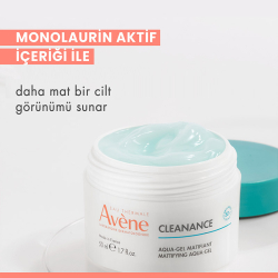 Avene Cleanance Aqua Gel Matlaştırıcı ve Gözenek Sıkılaştırıcı Nemlendirici Jel Krem 50 ml - 5