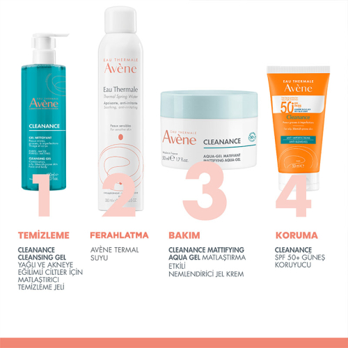 Avene Cleanance Aqua Gel Matlaştırıcı ve Gözenek Sıkılaştırıcı Nemlendirici Jel Krem 50 ml - 6