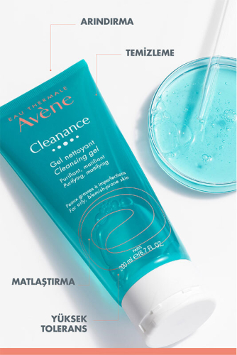 Avene Cleanance Karma ve Yağlı Ciltler İçin Temizleme Jeli 200 ml - 4