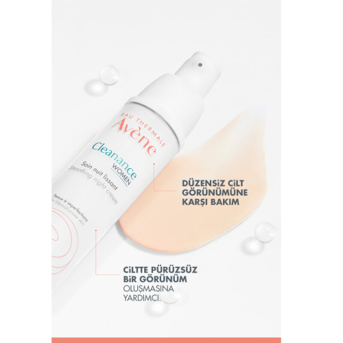 Avene Cleanance Woman Düzensiz Ciltler İçin Gece Bakım Kremi 30 ml - 3