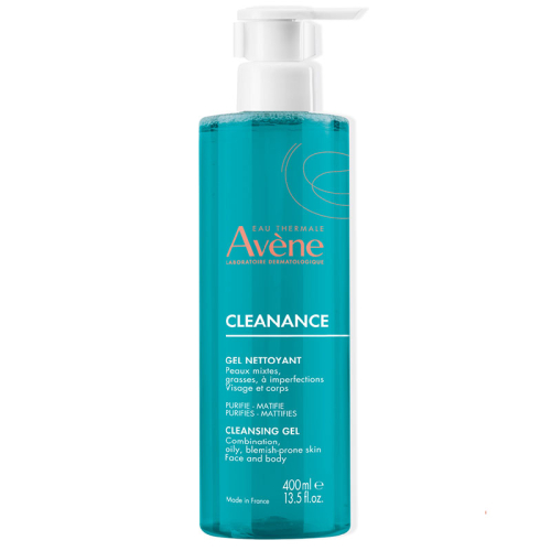 Avene Cleanance Yağlı ve Akneye Eğilimli Ciltler için Matlaştırıcı Yüz Temizleme Jeli 400 ml - Avene