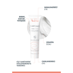 Avene Cold Cream Kuru-Çok Kuru Ciltler İçin Nemlendirici krem 40 ml - 3