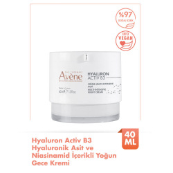 Avene Hyaluron Activ B3 Hyaluronik Asit ve Niasinamid Gece Kremi 40 ml - 2
