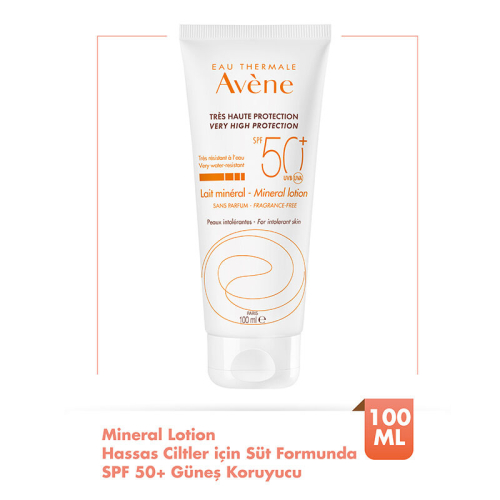 Avene Mineral Lotion Hassas Ciltler için SPF 50+ Süt Formunda Güneş Kremi 100 ml - 2