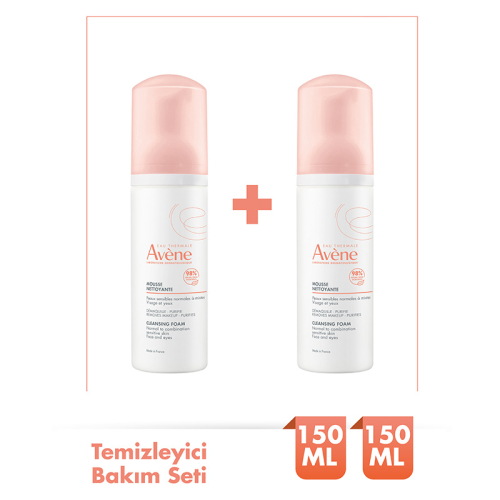 Avene Mousse Nettoyante Cilt Temizleme Köpüğü 2x150ml SET - 8