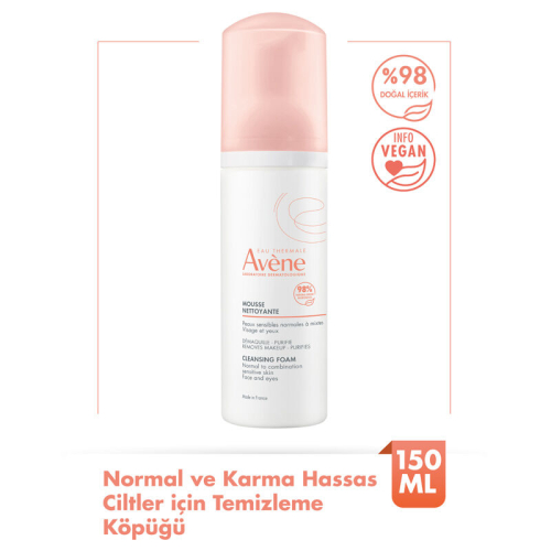 Avene Normal Karma ve Hassas Ciltler için Temizleme Köpüğü 150 ml - 2