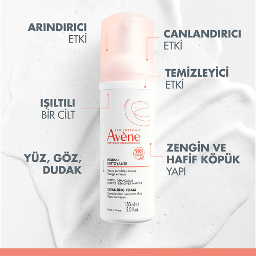 Avene Normal Karma ve Hassas Ciltler için Temizleme Köpüğü 150 ml - 3