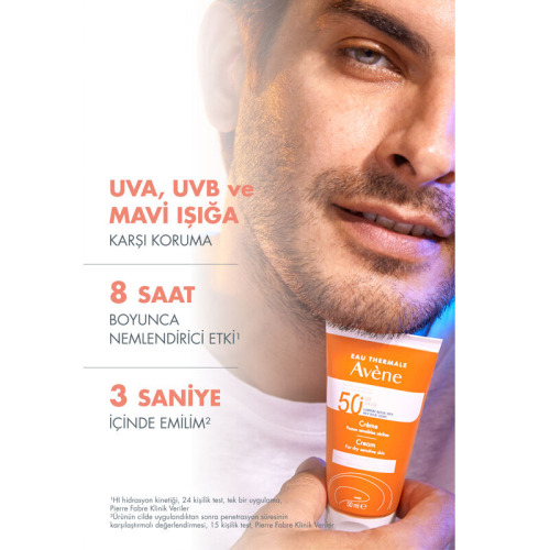 Avene Cream SPF 50+ Kuru Ciltler için Güneş Kremi 50 ml - 6