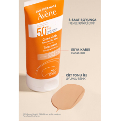 Avene Cream SPF 50+ Kuru Ciltler için Renkli Güneş Kremi 50 ml - 3