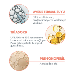 Avene Cream SPF 50+ Kuru Ciltler için Renkli Güneş Kremi 50 ml - 4