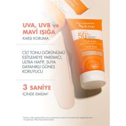 Avene Solaire SPF 50+ Tinted Fluid 50 ml (Normal ve Karma Ciltler) - 3