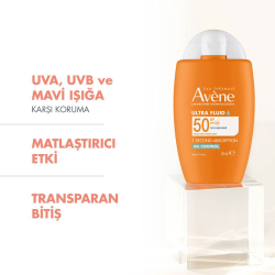 Avene Solaire Ultra Fluide Oil Control Spf 50 50 ml - 2