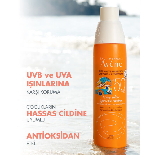 Avene Çocuk Sprey Güneş Kremi SPF 50+ 200 ml - 3