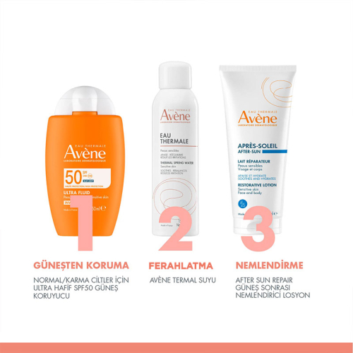 Avene Ultra Fluid Invisible Normal-Karma Ciltler İçin Ultra Akışkan SPF 50 Güneş Kremi 50 ml - 7
