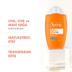 Avene Ultra Fluid Oil Control SPF 50+ Yağlı Ciltler için Güneş Kremi 50 ml - 4