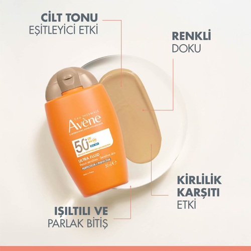Avene Ultra Fluid Perfector SPF50+ Cilt Tonu Eşitleyici Renkli Güneş Kremi 50 ml - 4