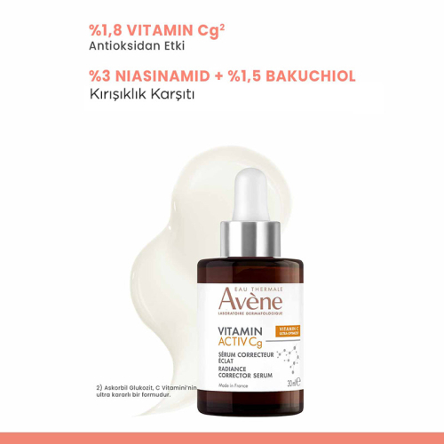 Avene Vitamin Activ Cg C Vitamini ve Niasinamid Antioksidan Etkili Serum 30 ml - 4