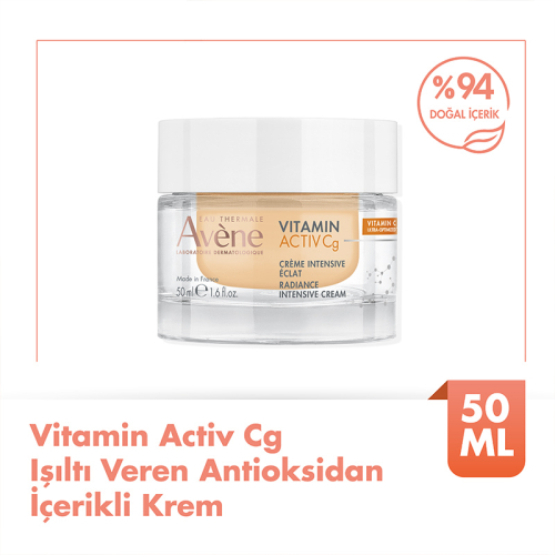 Avene Vitamin Activ Cg C Vitamini ve Niasinamid Antioksidan Etkili Yüz Bakım Kremi 50 ml - Avene
