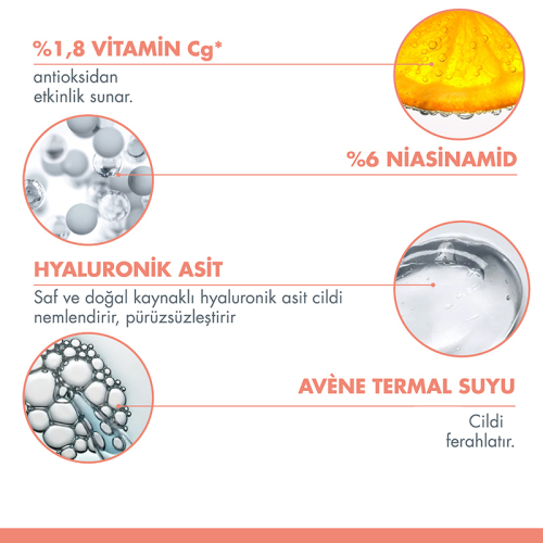 Avene Vitamin Activ Cg C Vitamini ve Niasinamid Antioksidan Etkili Yüz Bakım Kremi 50 ml - 4