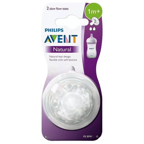 Avent Natural Biberon Emziği 1+ Ay 2'li 2 Numara - Avent