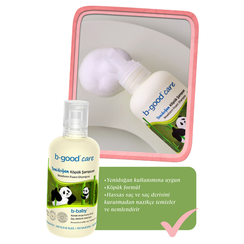 b-good b-baby Yenidoğan Köpük Şampuanı 250 ml - 4
