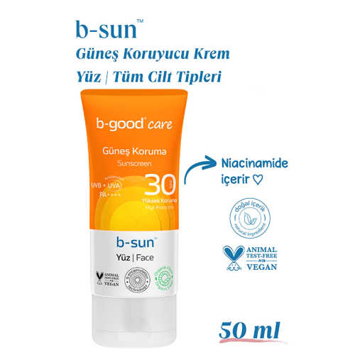 b-good b-sun SPF 30 Yüz Güneş Koruma 50 ml - 3