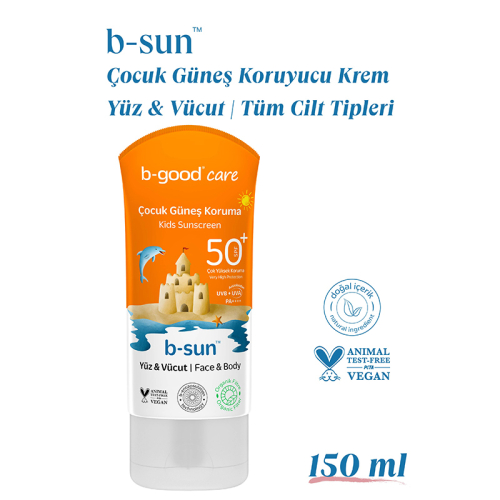 b-good b-sun SPF 50+ Çocuk Yüz ve Vücut Güneş Koruma 150 ml - 2