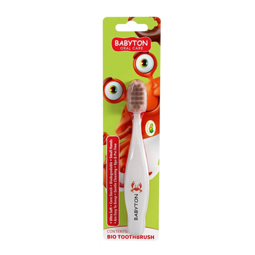 Babyton Bio Çocuk Diş Fırçası Ultra Yumuşak -Yengeç - Babyton