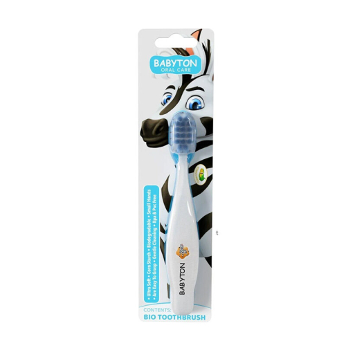 Babyton Bio Çocuk Diş Fırçası Ultra Yumuşak -Zebra - Babyton