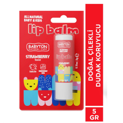 Babyton Doğal Dudak Koruyucu Bitkisel Lipbalm Çilek 5 gr - 3