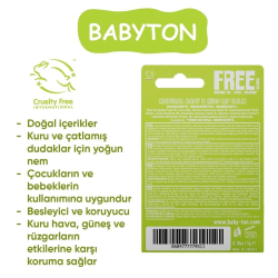 Babyton Doğal Dudak Koruyucu Bitkisel Lipbalm Naturel 5 gr - 2