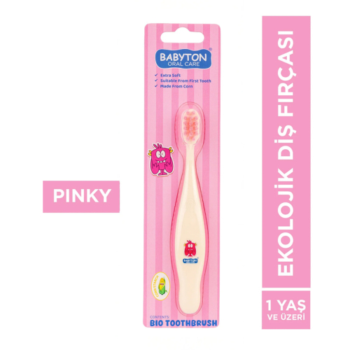 Babyton Ekolojik Diş Fırçası - Pinky - 2