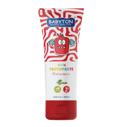 Babyton Kids Toothpaste +2 Yaş Çilekli Diş Maucunu 75 ml - 1