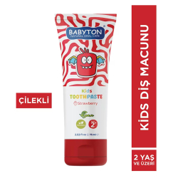 Babyton Kids Toothpaste +2 Yaş Çilekli Diş Maucunu 75 ml - 2