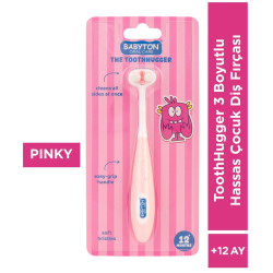 Babyton Toothhugger 3 Boyutlu Çocuk Diş Fırçası - Pinky - 2