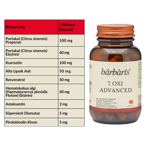 Barbaris 7 Oxi Advanced Takviye Edici Gıda 30 Kapül - 2