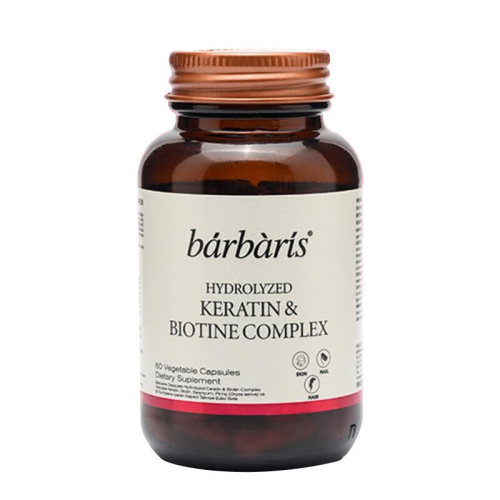 Barbaris Hydrolyzed Keratin Biotine Complex Takviye Edici Gıda 60 Kapsül - Barbaris