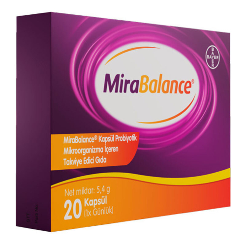 Bayer Mirabalance Probiyotik İçeren Takviye Edici Gıda 20 Kapsül - 1