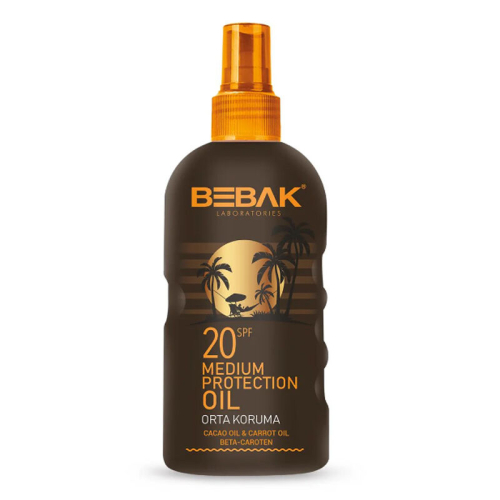 Bebak Spf20+ Etkili Bronzlaştırıcı Yağ 150 ml - Bebak