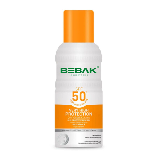Bebak Spf50+ Yüksek Koruma Etkili Güneş Koruyucu Sprey 150 ml - Bebak