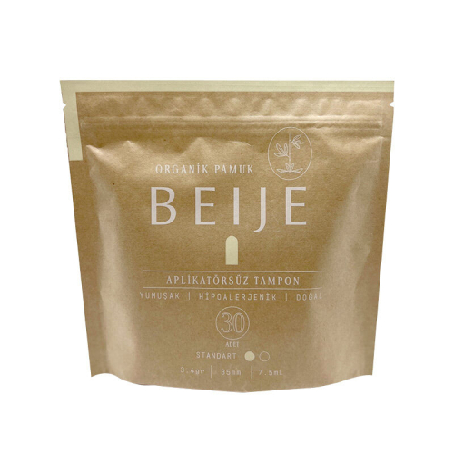 Beije Organik Pamuk Aplikatörsüz Tampon Standart 30 Adet - BEIJE
